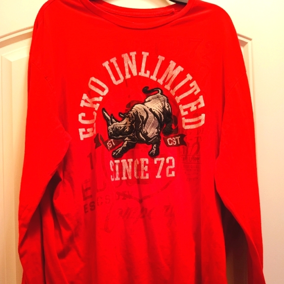 Red Ecko Unlimited Long Sleeve Shirt - Picture 1 of 3